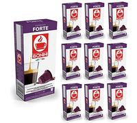 Caffè Tiziano Bonini 100% Italian Coffee Pods, Nespresso Compatible FORTE Dark Roast Coffee, 100 Count