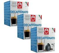 Caffè Tiziano Bonini Decaf Coffee Pods, Dolce Gusto Compatible Coffee Pods/Capsules. 3 Pack Decaffeinated Coffee Pods, Each Pack 16 Pods (Total 48 pods)