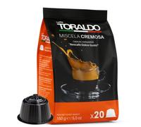 CAFFÈ TORALDO | Dolce Gus* Compatible | Selected, Grilled & Roasted Coffee in Italy | Napoletano Coffee Excellence - Creamy Blend 100 Pieces