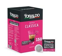 CAFFE TORALDO - ESE SYSTEM COFFEE PODS- RECYCLABLE PODS MISCELA Classic- Box 150 PODS ESE44 7g