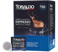 CAFFÈ TORALDO - ESE SYSTEM COFFEE PODS- RECYCLABLE PODS MISCELA Arabica - Box 150 PODS ESE44 7g