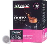 CAFFE TORALDO - ESE SYSTEM COFFEE PODS- RECYCLABLE PODS MISCELA Classic- Box 150 PODS ESE44 7g