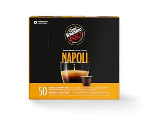 Caffè Vergnano 1882 Èspresso - Compostable Coffee Capsules, Compatible With Nespresso, Napoli - Pack Of 50 Capsules