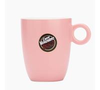 Caffè Vergnano Women in Coffee Pink Ceramic Mug - Full Size Italian Coffee Cup, Dishwasher & Microwave Safe - Durable Porcelain with White Interior Supporting Female Coffee Growers Worldwide