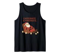 Caffeinate & Hibernate Cozy Christmas Holiday Brew Tank Top