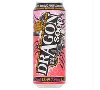 Caffeinated Alcoholic Beverage by Dragon Soop Pink Lemonade Flavour 500ML 7.5% ABV Case of 8