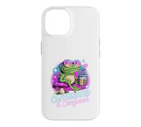 Caffeinated And Confused Coffee Lover Mood Case for iPhone 14