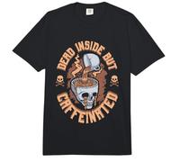 Caffeinated But Dead Inside But Caffeinated Comfort Colors Adult Heavyweight T-Shirt