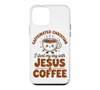 Caffeinated Christian I Start My Day With Jesus And Coffee Case for iPhone 12 mini