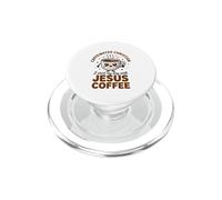 Caffeinated Christian I Start My Day With Jesus And Coffee PopSockets PopGrip for MagSafe