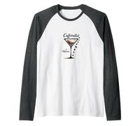 Caffeinated & Motivated: Coffee Lovers Cocktail Hour Raglan Baseball Tee, Men, Dark Heather/White, S