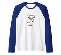Caffeinated & Motivated: Coffee Lovers Cocktail Hour Raglan Baseball Tee, Men, Royal Blue/White, S