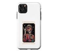 Caffeinated & Unhinged Mom Funny Skeleton Mother Tarot Card Case for iPhone 11 Pro Max