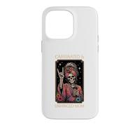 Caffeinated & Unhinged Mom Funny Skeleton Mother Tarot Card Case for iPhone 14 Pro Max