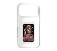 Caffeinated & Unhinged Mom Funny Skeleton Mother Tarot Card Case for iPhone 17 Pro