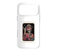 Caffeinated & Unhinged Mom Funny Skeleton Mother Tarot Card Case for iPhone 17 Pro Max
