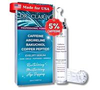 Caffeine 5% + Bakuchiol Eye Serum for Dark Circles, Puffiness Eyes with Argireline & Copper Peptides (GHK-Cu) - Roll-on Under Eye Serum, Anti-Aging Wrinkle Care for Fine Lines- 20ml