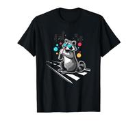 Caffeine Addict Trash Panda Sipping Cold Brew Coffee Cup Value Graphic T-Shirt, Men, Black, XL