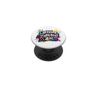 Caffeine Addicted Mama Funny Saying Mothers Day PopSockets Adhesive PopGrip