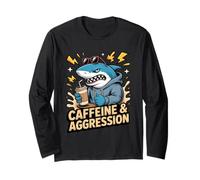 Caffeine and Aggression Shark Long Sleeve T-Shirt