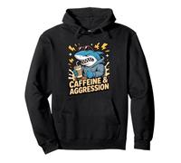 Caffeine And Aggression Shark Pullover Hoodie