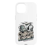 Caffeine And Drones Weekend Essentials Drone Pilot Case for iPhone 15