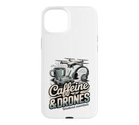 Caffeine And Drones Weekend Essentials Drone Pilot Case for iPhone 15 Plus