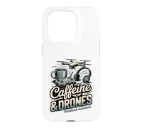 Caffeine And Drones Weekend Essentials Drone Pilot Case for iPhone 15 Pro