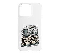 Caffeine And Drones Weekend Essentials Drone Pilot Case for iPhone 15 Pro Max