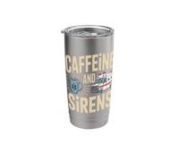 Caffeine and Sirens EMS Paramedic Coffee Stainless Steel Insulated Tumbler