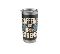 Caffeine and Sirens EMS Paramedic Coffee Stainless Steel Insulated Tumbler