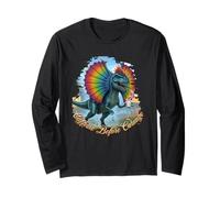 Caffeine Before Carnage" - Dilophosaurus Coffee Lover Design Long Sleeve T-Shirt