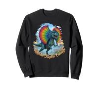 Caffeine Before Carnage" - Dilophosaurus Coffee Lover Design Sweatshirt