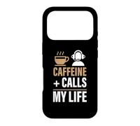 Caffeine + Calls = My Life Help Desk Call Center Case for iPhone 17 Pro