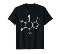 Caffeine Chemical Structure - Coffee Addicted Nerds Value Graphic T-Shirt, Men, Black, XL