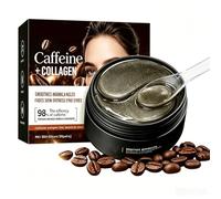Caffeine Collagen Essence Eye Masks, 60pcs/box, Under Eye Masks for Dark Circles and Puffiness, Puffiness & Wrinkles Refresh Your Skin, Smoothing & Hydration w/Collagen, Caffeine, Gel Eye Mask Skincar