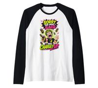 Caffeine Energy Drink Sorry for What I Said Raglan Baseball Tee