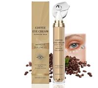 Caffeine Eye Cream for Dark Circles and Puffy Eyes, Hyaluronic Acid Under Eye Cream, The Ordinary Caffeine Eyes Serum with 360° Massage Ball, Dark Circle Eye-Creams, Puffiness EyeCare, 20G