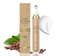 Caffeine Eye Cream with 360° Massage Roller, 5% Coffee Anti-Aging Treatment for Dark Circles, Puffiness & Eye Bags, Reduces Wrinkles & Fine Lines, 20ML