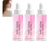 Caffeine Eye Serum, Anti-Aging Under Eye Serum for Black Circles and Puffiness, Smooth Fine Lines and Wrinkles, Tightening Delicate Skin, Deeply Hydrating and Brightening Skin (3pcs)