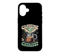 Caffeine Is My Catalyst Funny Science Coffee Case for iPhone 16