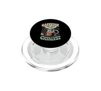 Caffeine Is My Catalyst Funny Science Coffee PopSockets PopGrip for MagSafe