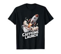 Caffeine Launch Coffee Rocket Espresso Energy T-Shirt