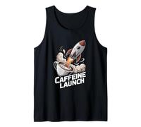 Caffeine Launch Coffee Rocket Espresso Energy Tank Top