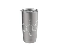 Caffeine Molecule Shirt - Caffeine Chemistry Structure Gift Stainless Steel Insulated Tumbler