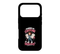 Caffeine & Motherhood for Working Moms Case for iPhone 17 Pro