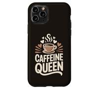 Caffeine Queen Coffee Typography Design Case for iPhone 11 Pro