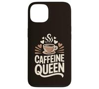 Caffeine Queen Coffee Typography Design Case for iPhone 13