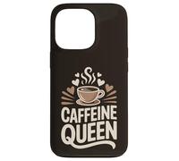 Caffeine Queen Coffee Typography Design Case for iPhone 13 Pro