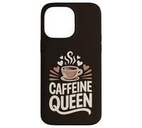 Caffeine Queen Coffee Typography Design Case for iPhone 14 Pro Max